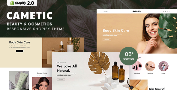 [Download] Cametic – Beauty & Cosmetics Responsive Shopify Theme 