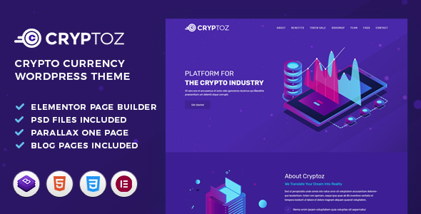 [Download] Cryptoz | ICO And Crypto WordPress Theme 