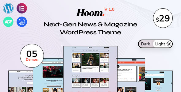Nulled Hoom – News & Magazine WordPress Theme free download