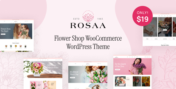 [Download] Rosaa – Flower Shop WordPress Theme 