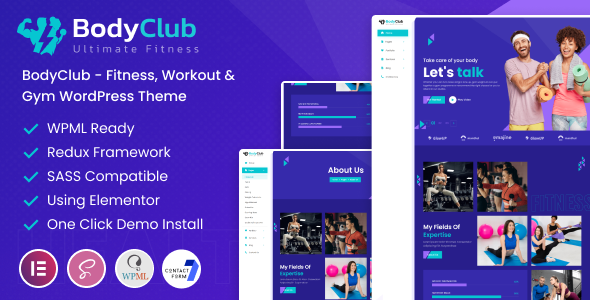 Nulled BodyClub – Fitness, Workout & Gym WordPress Template free download