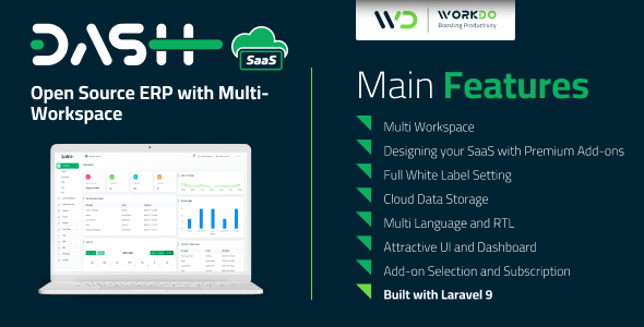 [Download] WorkDo Dash SaaS – Open Source ERP with Multi-Workspace 