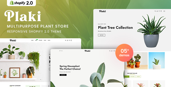 [Download] Plaki – MultiPurpose Plant Store Shopify 2.0 Theme 