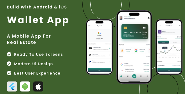 [Download] Wallet App – Flutter Mobile App Template  