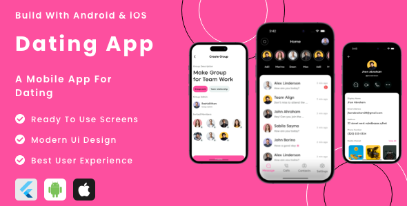 [Download] Dating App – Flutter Mobile App Template 