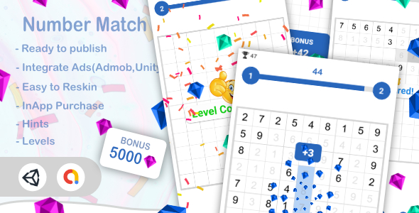 [Download] Match The Number(Unity Game+Admob+iOS+Android) 