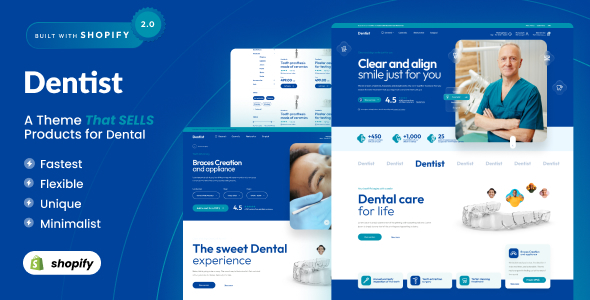 [Download] Dentist – Medical & Dental Clinic Shopify 2.0 Theme 