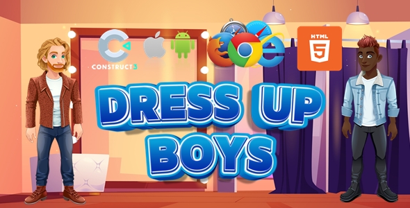 [Download] Dress Up Boys – Dress Up Game – HTML5/Desktop/Mobile (C3P) 