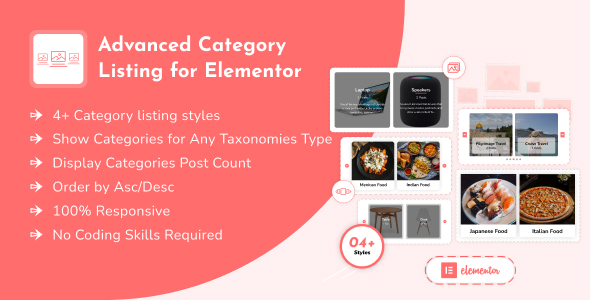 [Download] Advanced Category Listing for Elementor 