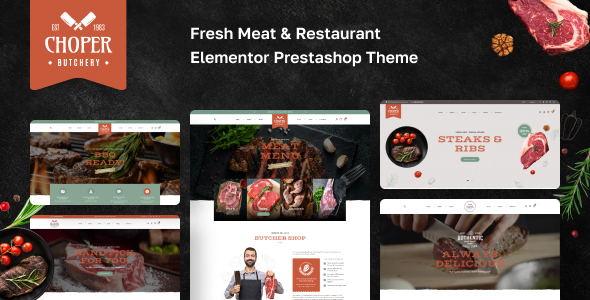 [Download] Leo Choper – Fresh Meat & Restaurant Elementor Prestashop Theme 
