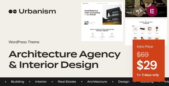 [Download] Urbanism – Architecture Agency & Interior Design WordPress Theme 