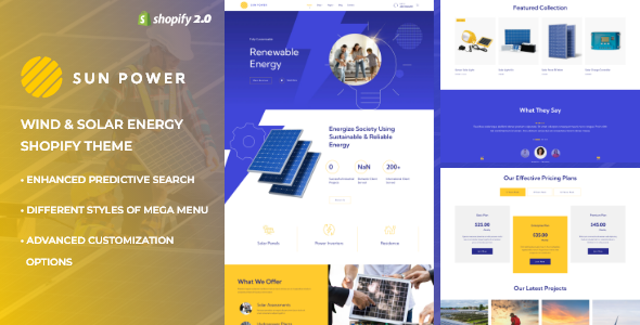 [Download] SunPower – Solar & Wind Energy Store Shopify Theme 