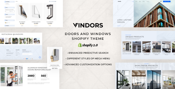 [Download] Vindors – Doors & Windows Shopify Theme 