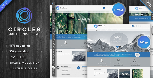 Download Circles PSD Template Nulled 
