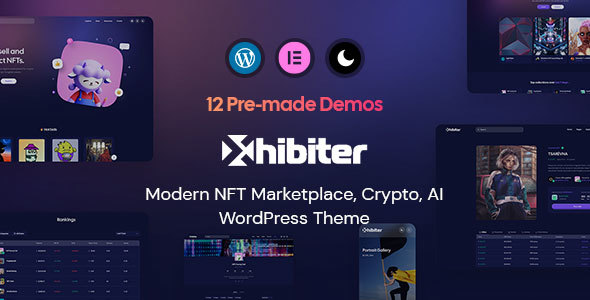 [Download] Xhibiter | NFT Marketplace Crypto WordPress Theme 