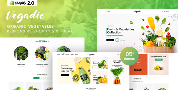 [Download] Vegadic – Organic Vegetables Responsive Shopify 2.0 Theme 
