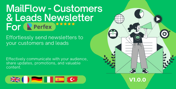 [Download] MailFlow – Customers & Leads Newsletter For Perfex CRM 