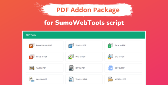 [Download] PDF Addon Package for SumoWebTools 