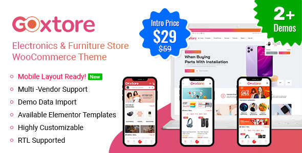 [Download] GOxtore – Electronics & Furniture Store WooCommerce Theme 