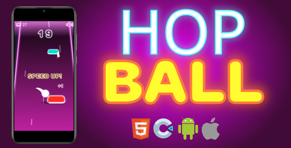 [Download] Hop Ball – HTML5 Game – Construct 3 
