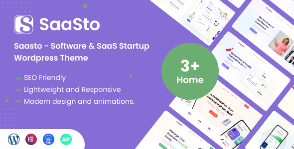 [Download] Saasto – Software & SaaS Startup WordPress Theme 