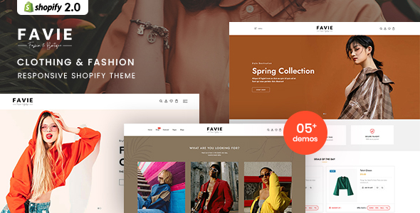 [Download] Favie – Clothing & Fashion Responsive Shopify 2.0 Theme 