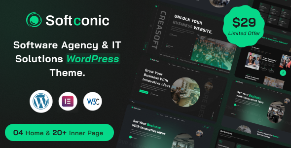 [Download] Softconic – Software and IT Solutions WordPress Theme 