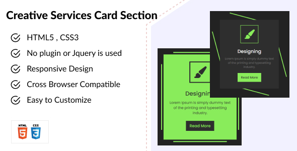 [Download] Creative Services Card Section – HTML CSS 