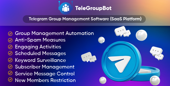[Download] TeleGroupBot – Telegram Group Management Software (SaaS Platform) 