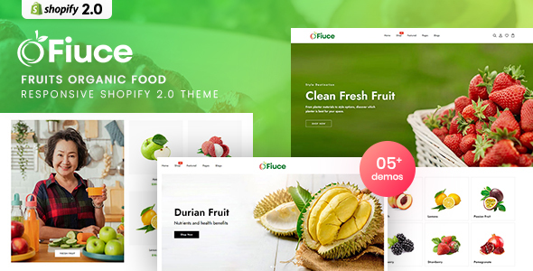 [Download] Fiuce – Fruits Organic Food Responsive Shopify 2.0 Theme 