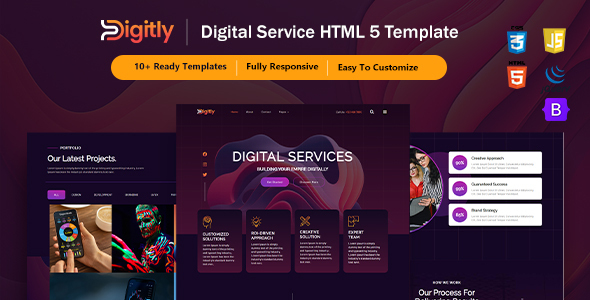 [Download] Digitly – Digital Service Agency HTML Template 