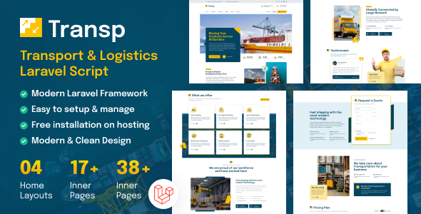 [Download] TransP – Transport Courier & Logistics Business Website 