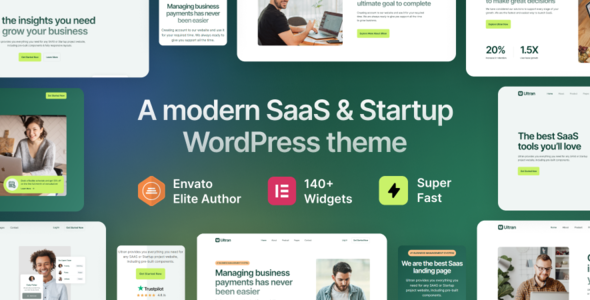 [Download] Ultran – SaaS & Startup WordPress Theme 