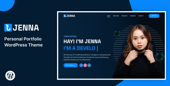 [Download] Jenna – Personal Portfolio WordPress Theme 