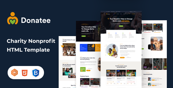 [Download] Donatee – Nonprofit Charity HTML Template 