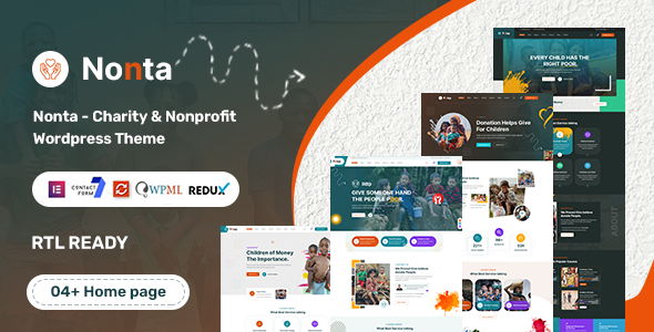 [Download] Nonta – Nonprofit & Charity WordPress Theme 