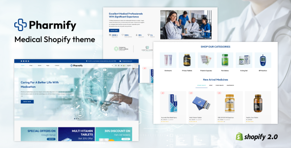 [Download] Pharmify – Pharmacy & Medical Store Shopify Theme 