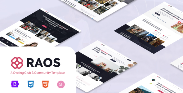 [Download] Raos – Responsive Cycling Club & Community HTML Template 
