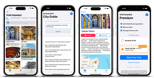 [Download] AI City Guide – AI Assistant – SwiftUI iOS Full Application 