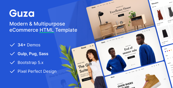 [Download] Guza – Modern Multipurpose eCommerce HTML Template 