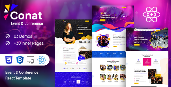[Download] Conat | Event & Conference React Template 