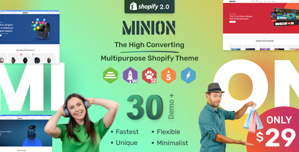 [Download] Minion – Multipurpose Shopify Themes OS 2.0 – RTL Support 