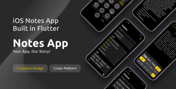 [Download] Notes App – Cross-Platform Clone of Apple iOS Notes App 