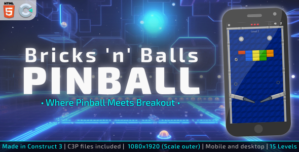 [Download] Bricks ‘n’ Balls Pinball – HTML5 Arcade game 