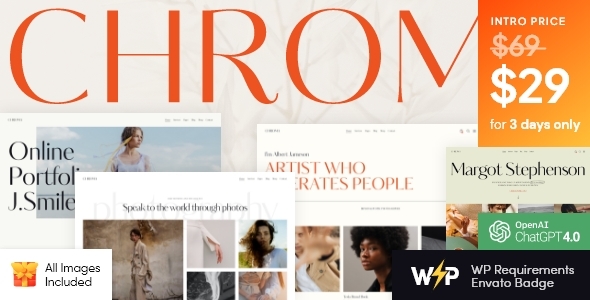 [Download] Chroma – Photography Portfolio WordPress Theme 