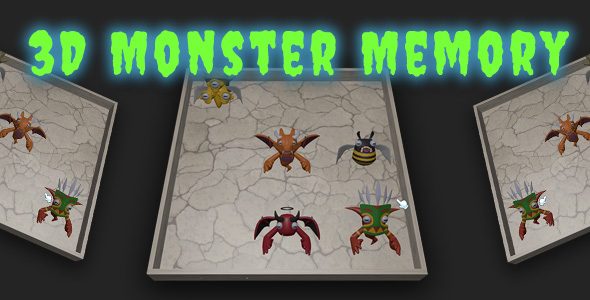 [Download] 3D Monster Visual Memory – Cross Platform Puzzle Game 