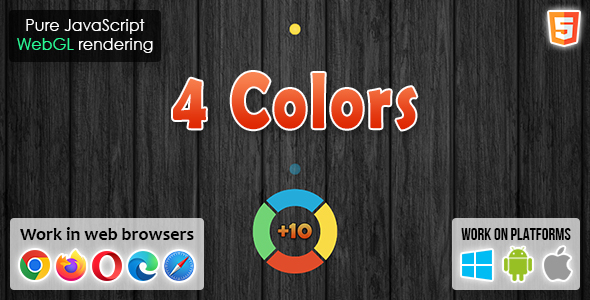 [Download] 4 Colors – HTML5 Game 