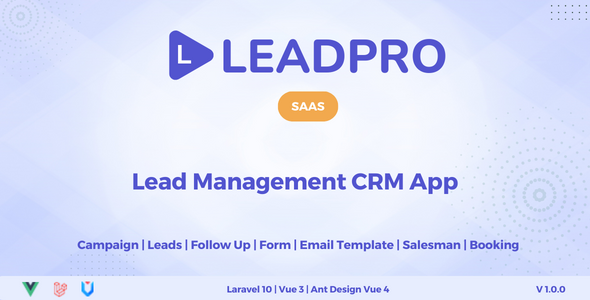 [Download] LeadPro SAAS – Lead & Call Center Management CRM 