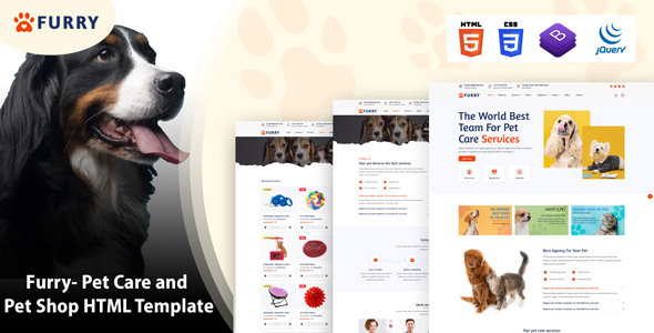 [Download] Furry – Pet Care and Pet Shop HTML Template 