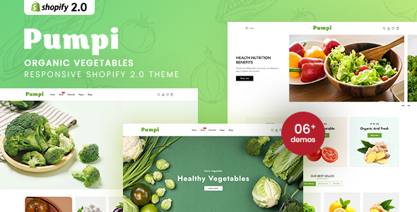 Nulled Pumpi – Organic Vegetables Responsive Shopify 2.0 Theme free download
